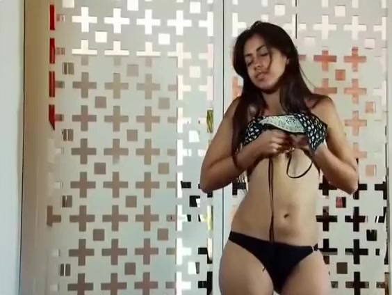 Indian College Chick In Nature's Garb On Camera