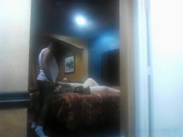Voyeur black guy sneakily captures himself fucking a white bbw