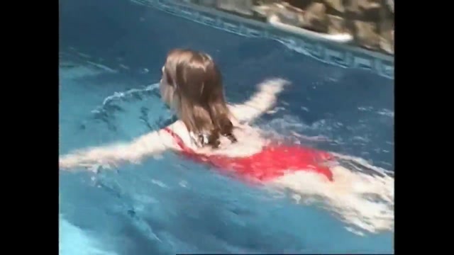 Nicole at pool