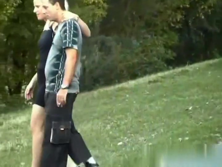 Public fucking with sexy blond mother
