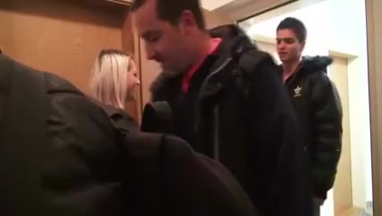 Blonde Teen Gets Gangbang for A Baby