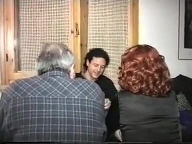 Old pair fuck a younger dude in ottoman.