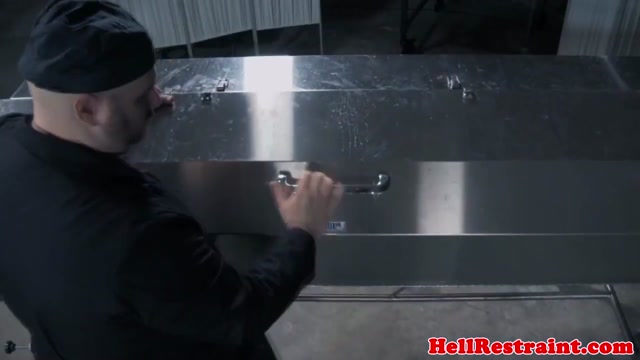 Restrained sub punished with bastinado