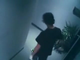 Naughty office worker fucks the cleaner.