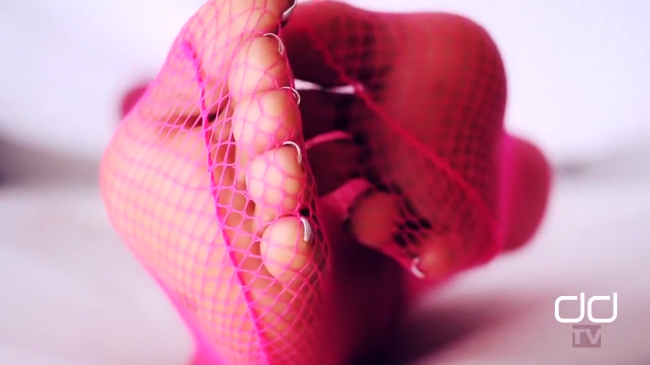 Darla TV - Foot Fetish Hot Pink Stocking Show