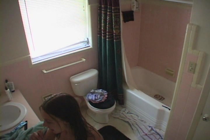 Teen voyeur girls bathroom
