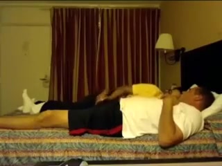 Aunty Giving Cook Jerking to Boss Cock