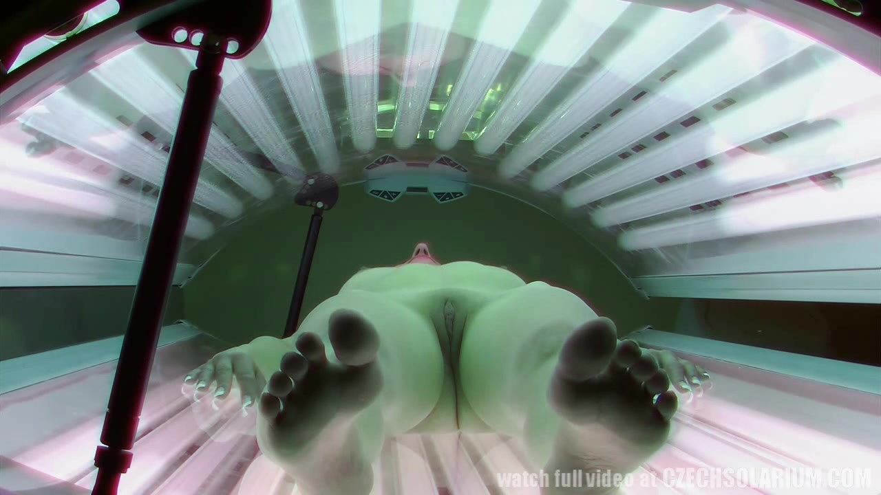 Czech Legal Age Teenager in Public Solarium