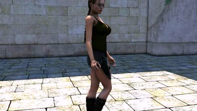 Lara croft threesome